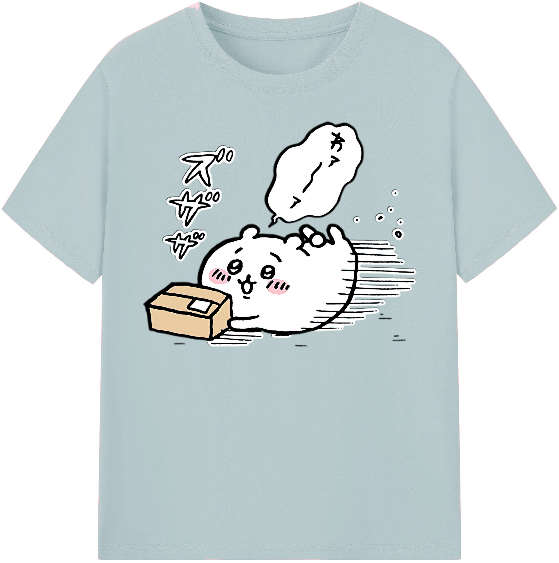 （画像用） ちいかわ ちいかわ Chii-kawa chiikawa 綿100％半袖Tシャツ（フロントプリント）